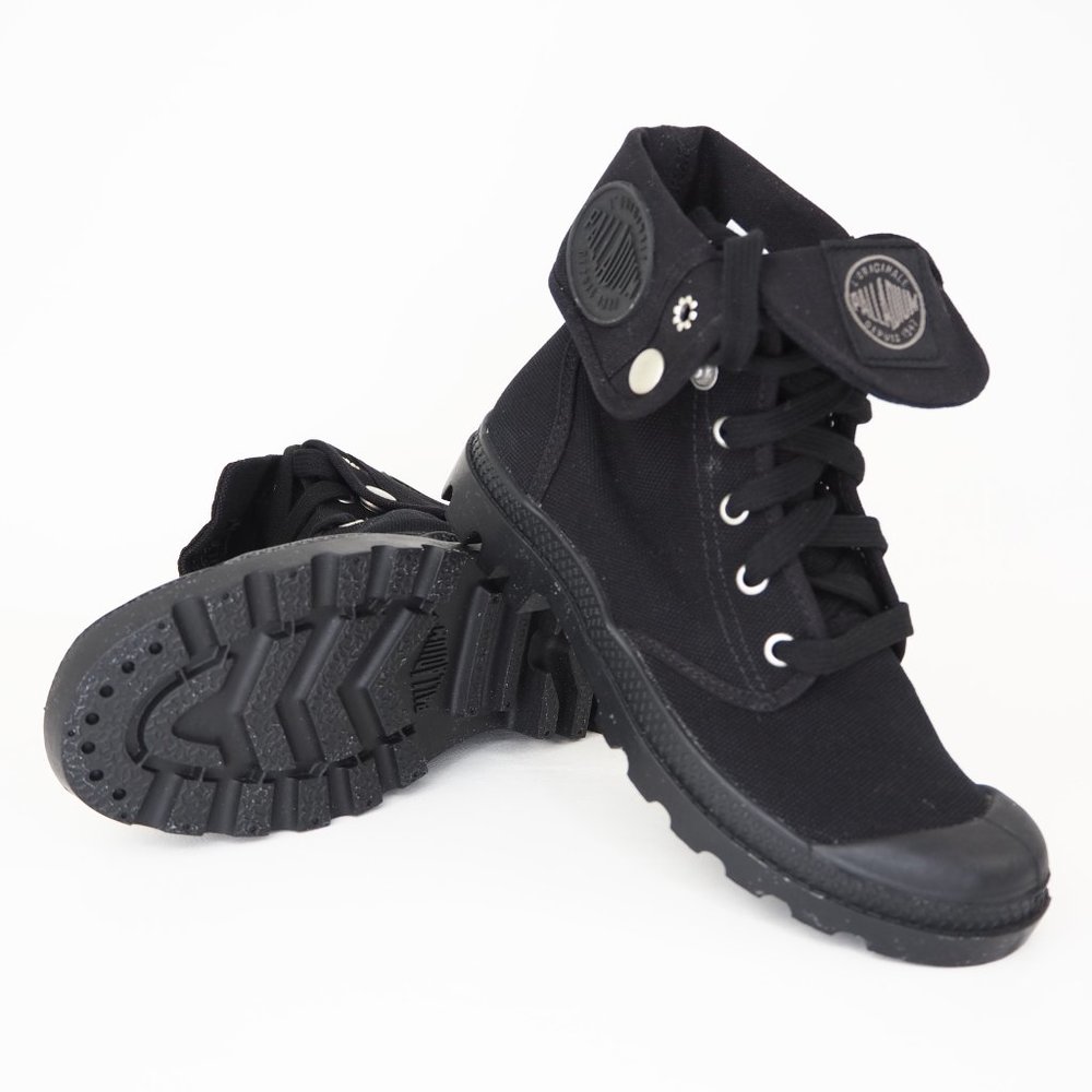 Palladium Boys Shoes Baggy Varsity Black - Picture 11 of 12